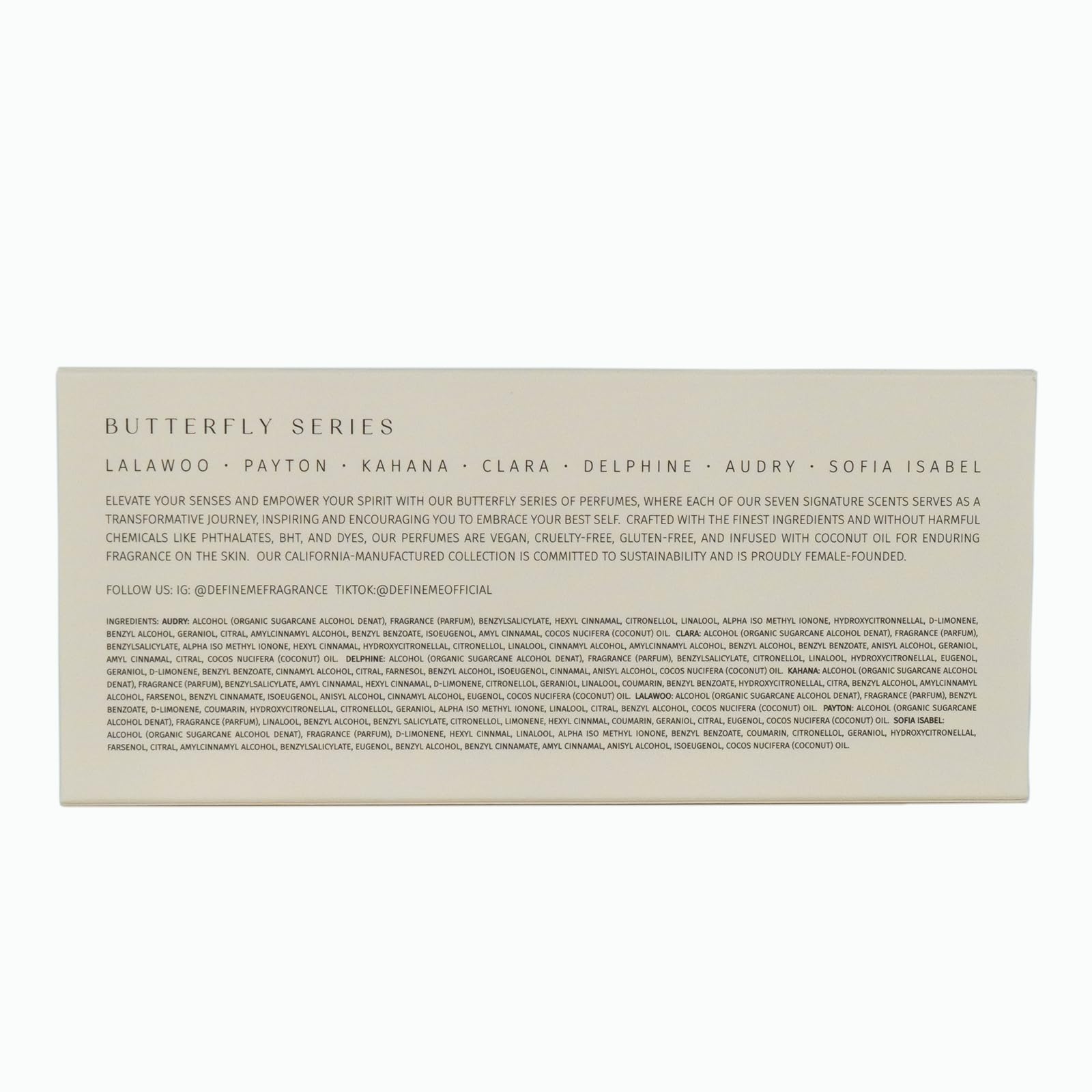 DefinedMe seven-scent collection in compact gift set