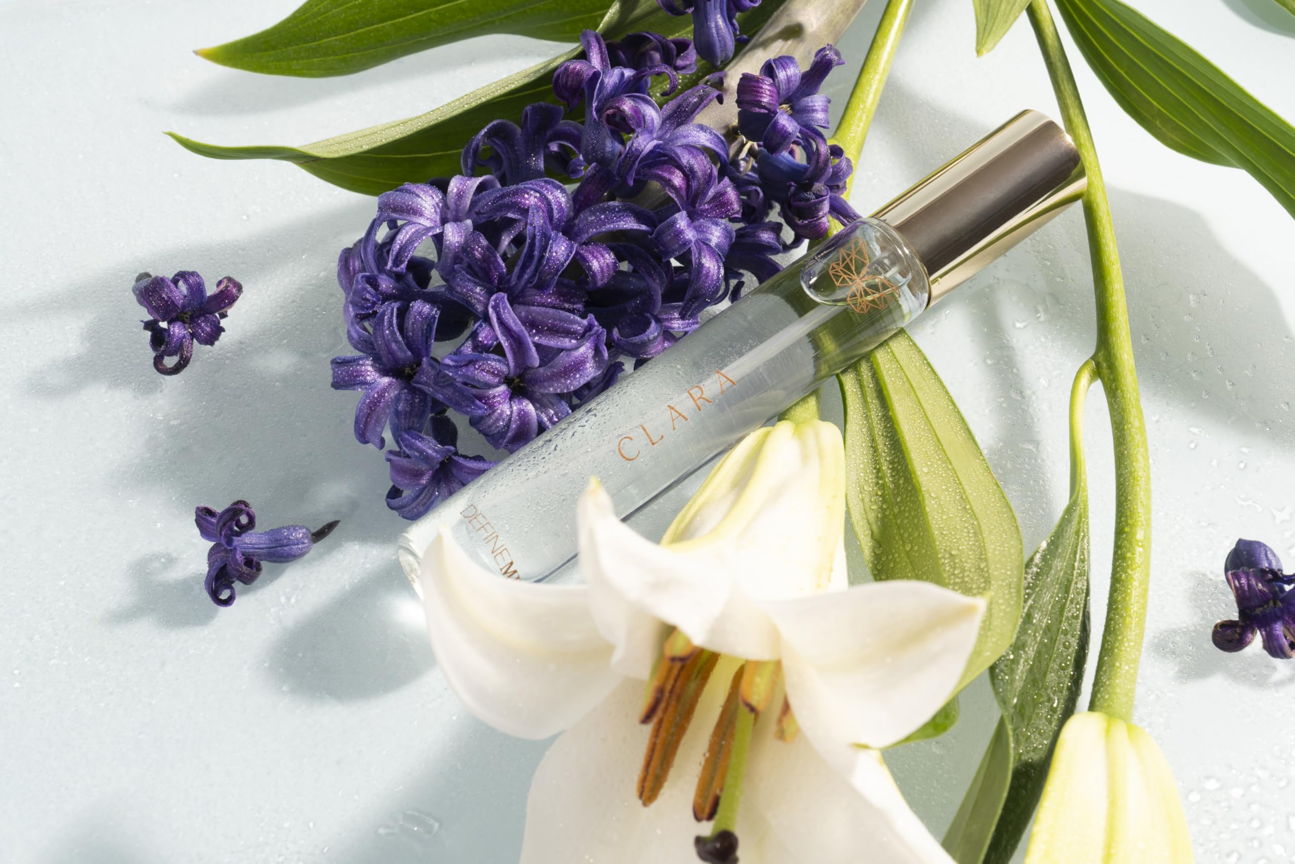 DefineMe Clara perfume on pulse point for lasting scent