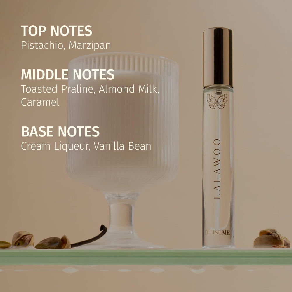 DefineMe Lalawoo marzipan swirls evoke creamy gourmand warmth.