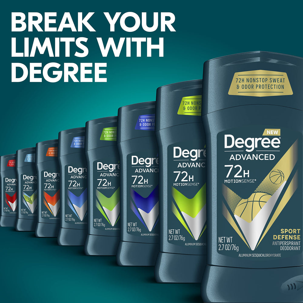 Degree Advanced Sport Defense 72-hour protection for active days
