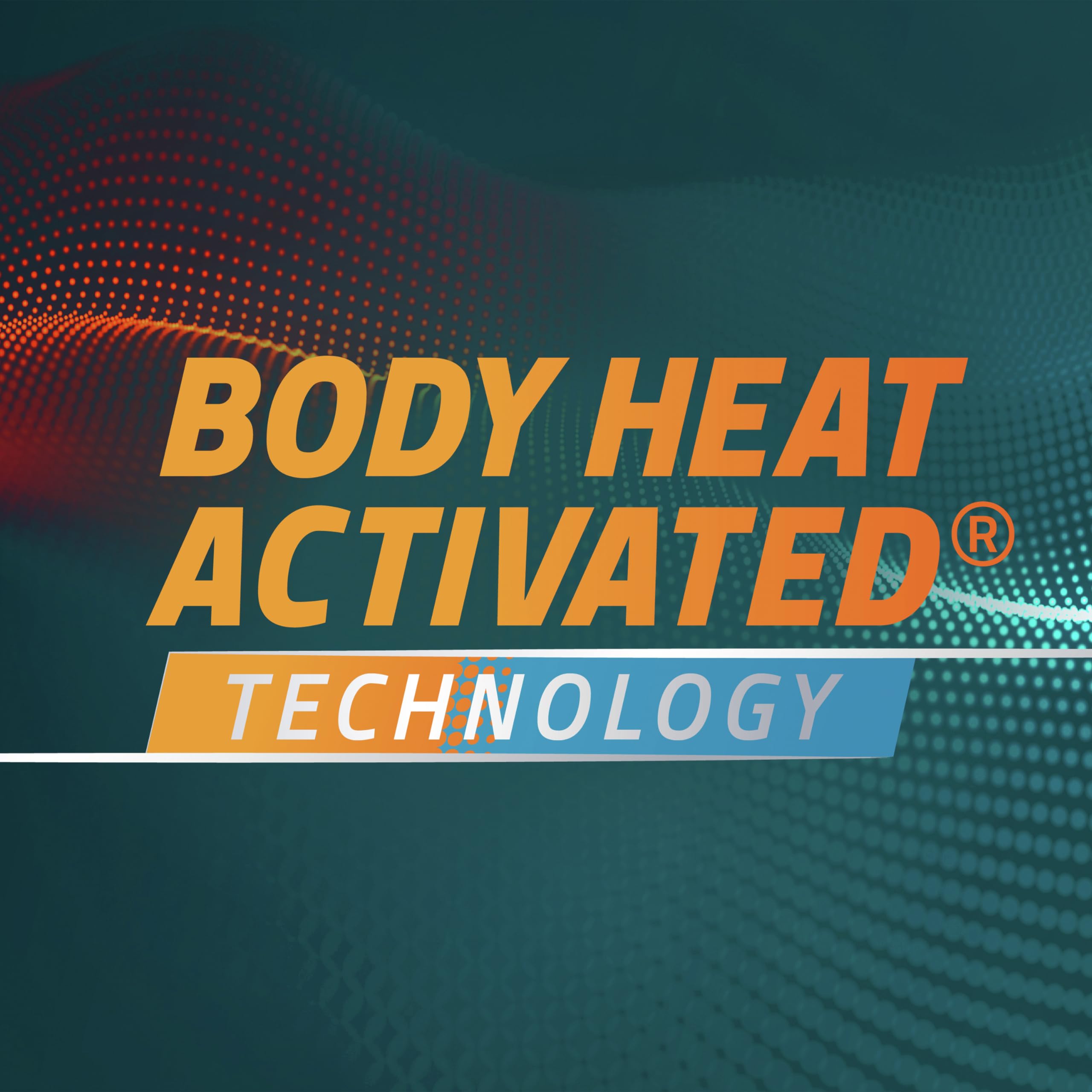 Degree Body Heat Activated technology diagram illustrating movement-synced protection