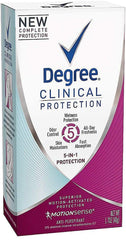Degree Clinical Protection 5-in-1 bottle delivers all-day sweat and odor protection