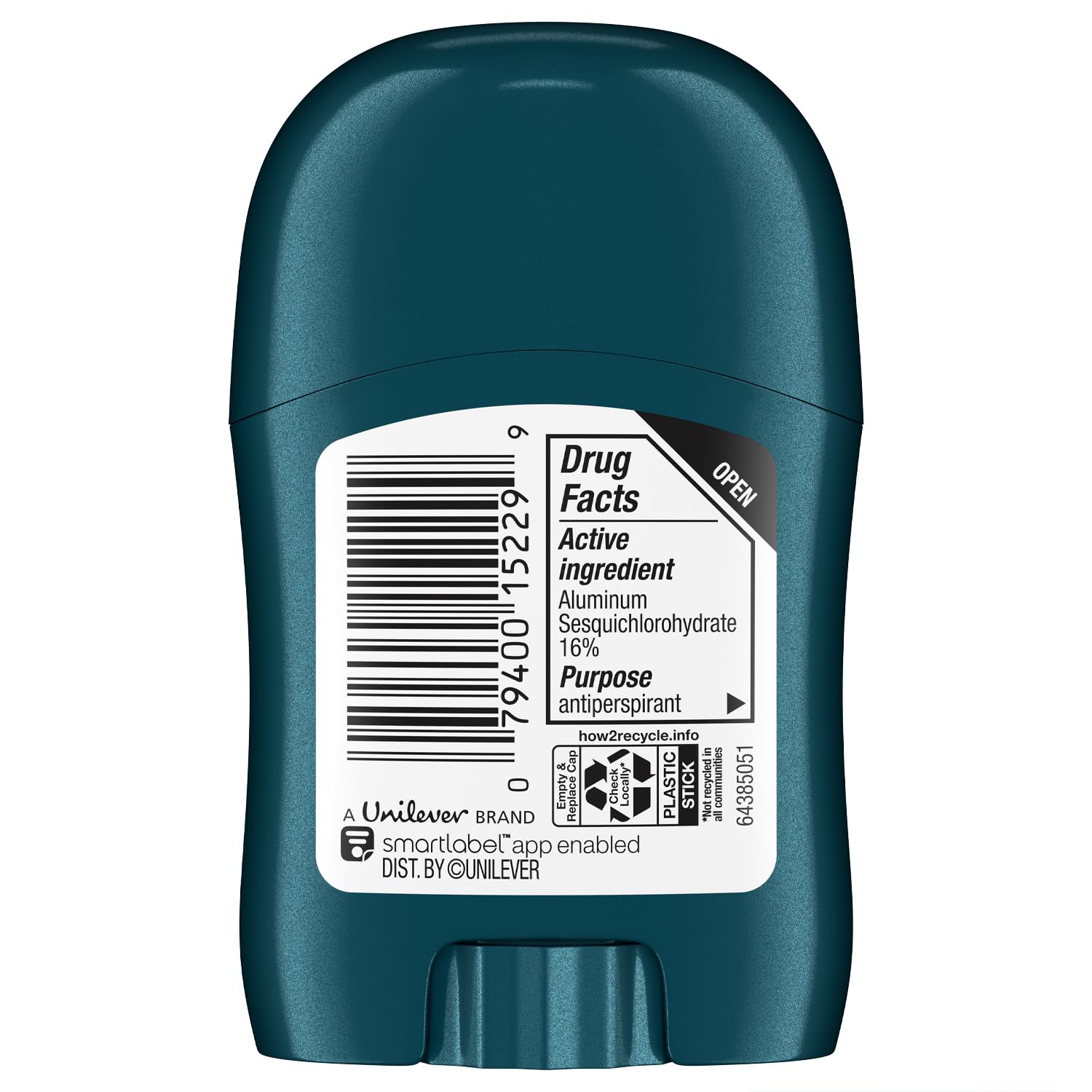 Degree Cool Rush scent on a compact deodorant stick for crisp freshness.