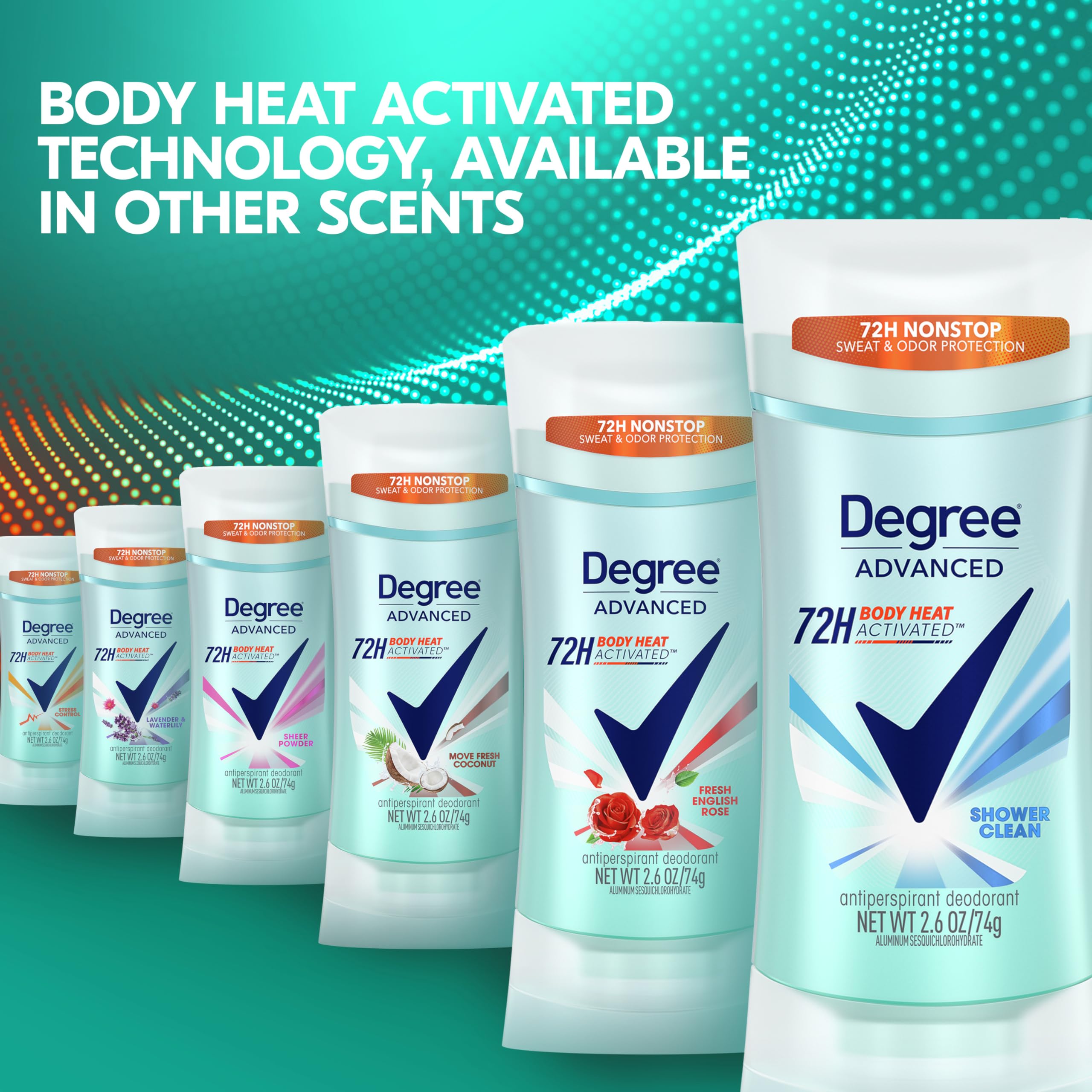 Degree Freshness image evoking crisp morning routine