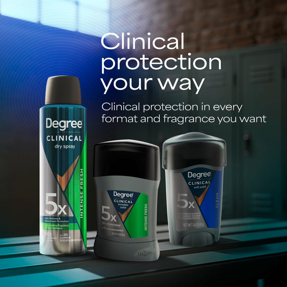 All-day freshness concept image conveys lasting dryness with Degree Men.