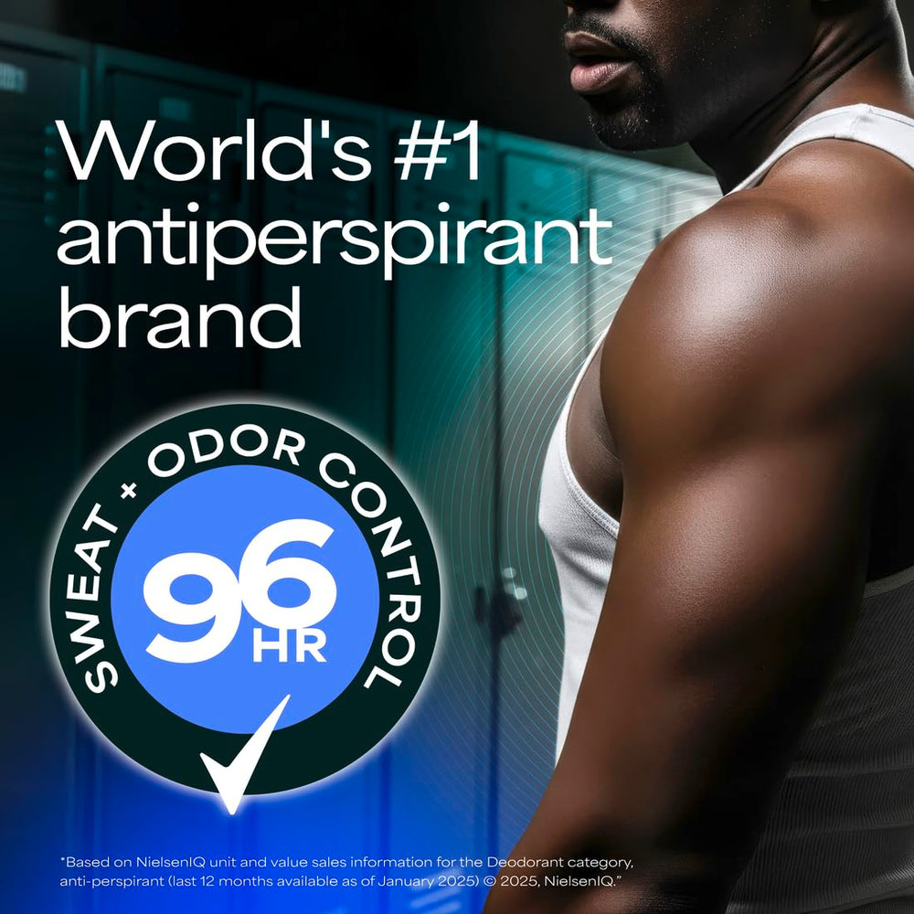 Brand logo on Degree packaging reinforces trusted protection.