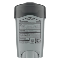 Close-up of the deodorant stick showing strong sweat defense.