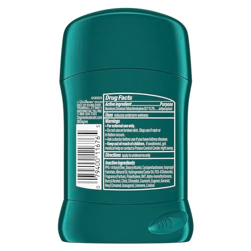 Degree Men Cool Rush arctic scent swatch for crisp freshness.