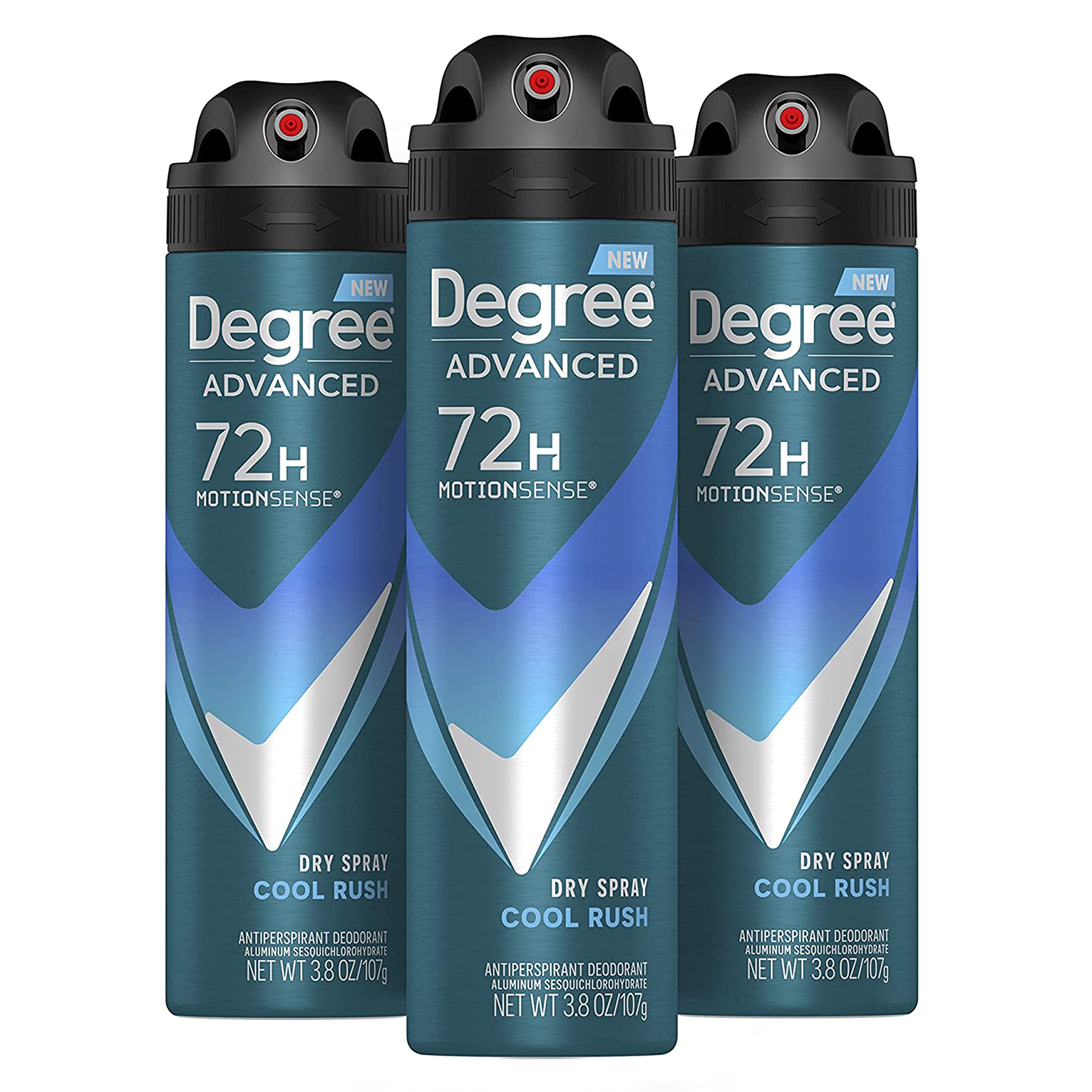 Degree Men Cool Rush dry spray can provides crisp protection all day