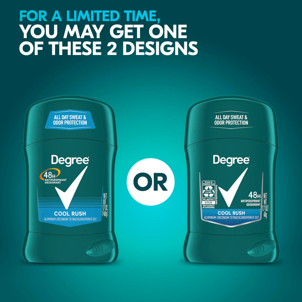 Degree Men Cool Rush twist-glide action demonstrates easy application.