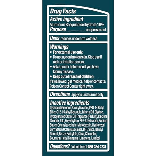 Dermatologist-tested Degree formula with alcohol-free claim highlighted