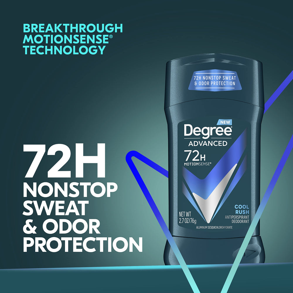 Degree Men Long-lasting odor control through active days.
