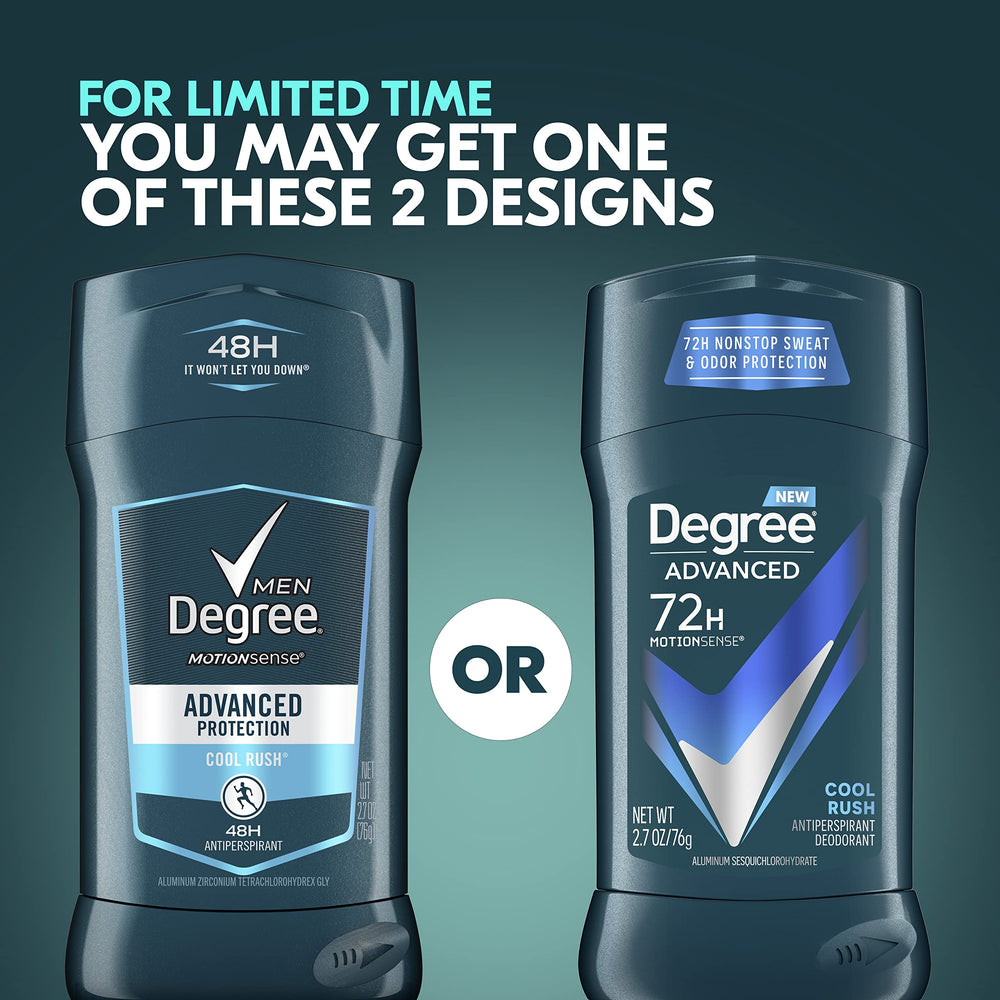 Degree Men MotionSense-technology-activation releases fragrance with movement.