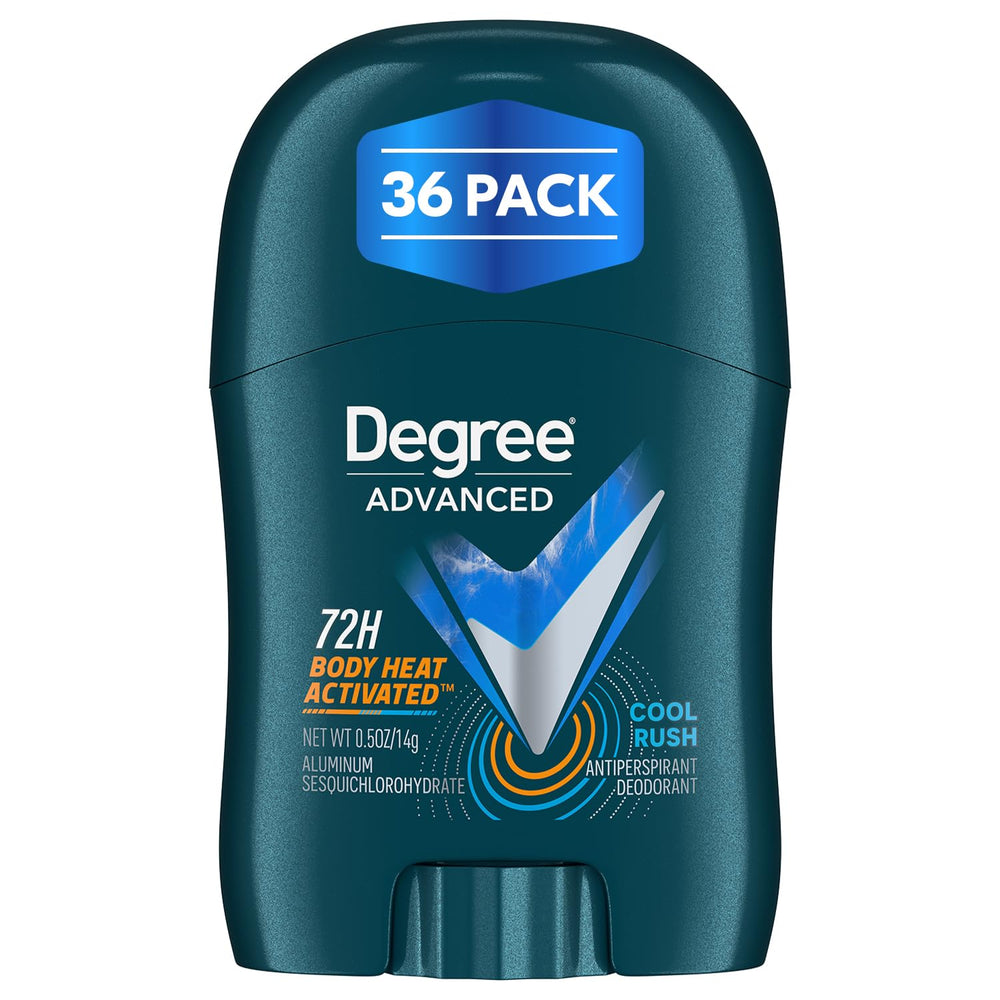 Degree Cool Rush mini deodorant stick for travel and daily freshness.