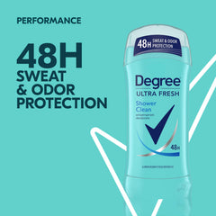 Degree Ultra Fresh Shower Clean fragrance with rose and jasmine
