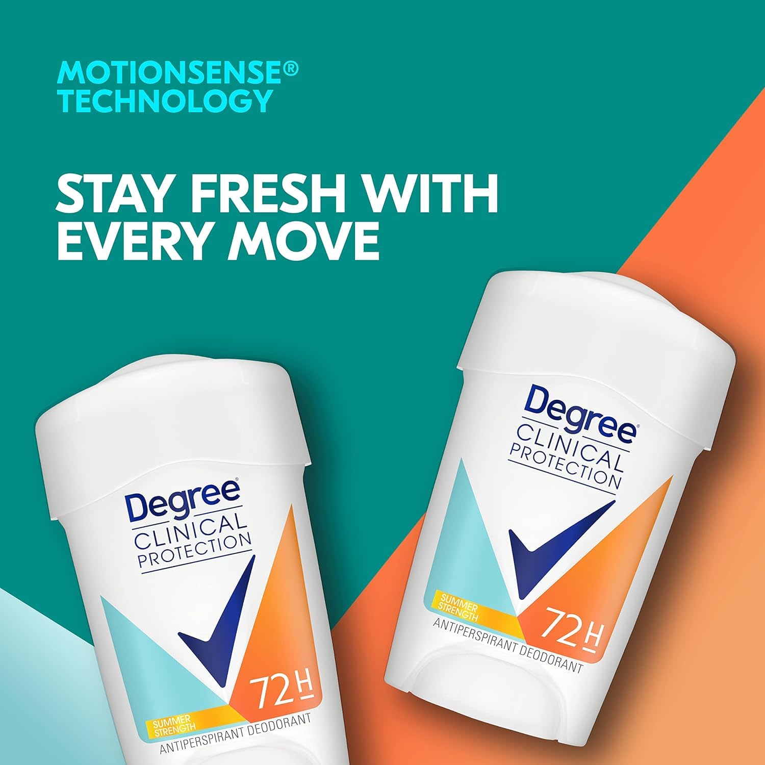 Degree Wmns Clincl Pro Summer Strength packaging ideal for travel.