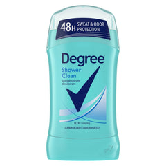 Degree Women Invisible Solid Shower Clean for a clear, fresh feel.