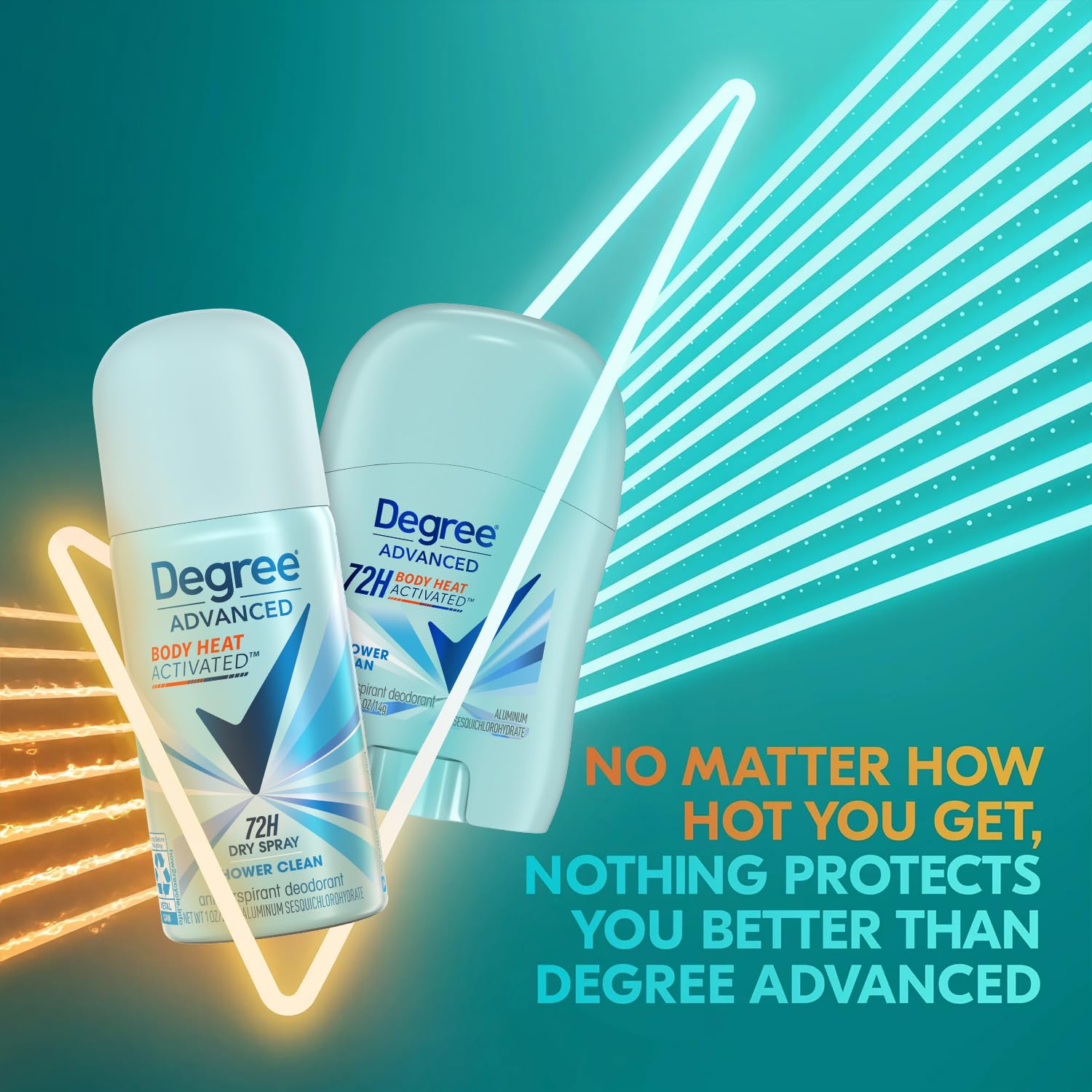 Degree travel mini stick close-up for daily protection