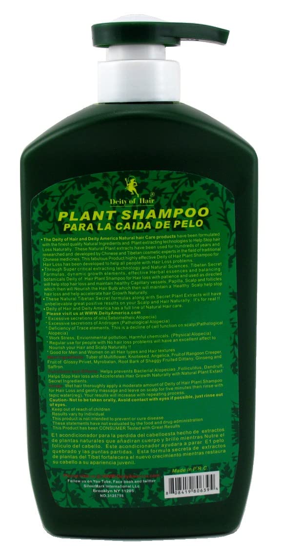 Deity Shampoo Plant ingredients closeup highlights natural plant extracts and cleansing