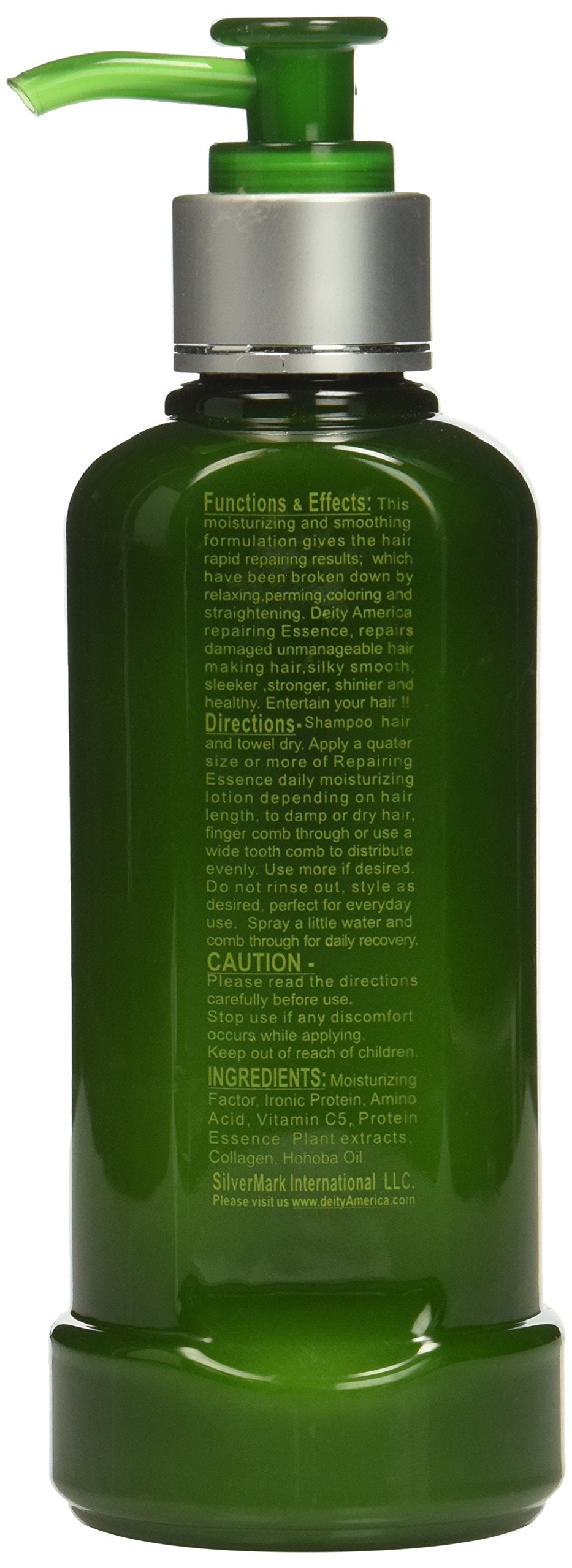 Deity America Repairing Essence being applied to damp hair to reduce frizz.