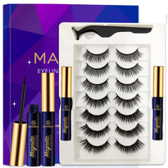 DEL DUOERLA magnetic lashes 7-pair kit for a fuller, natural look