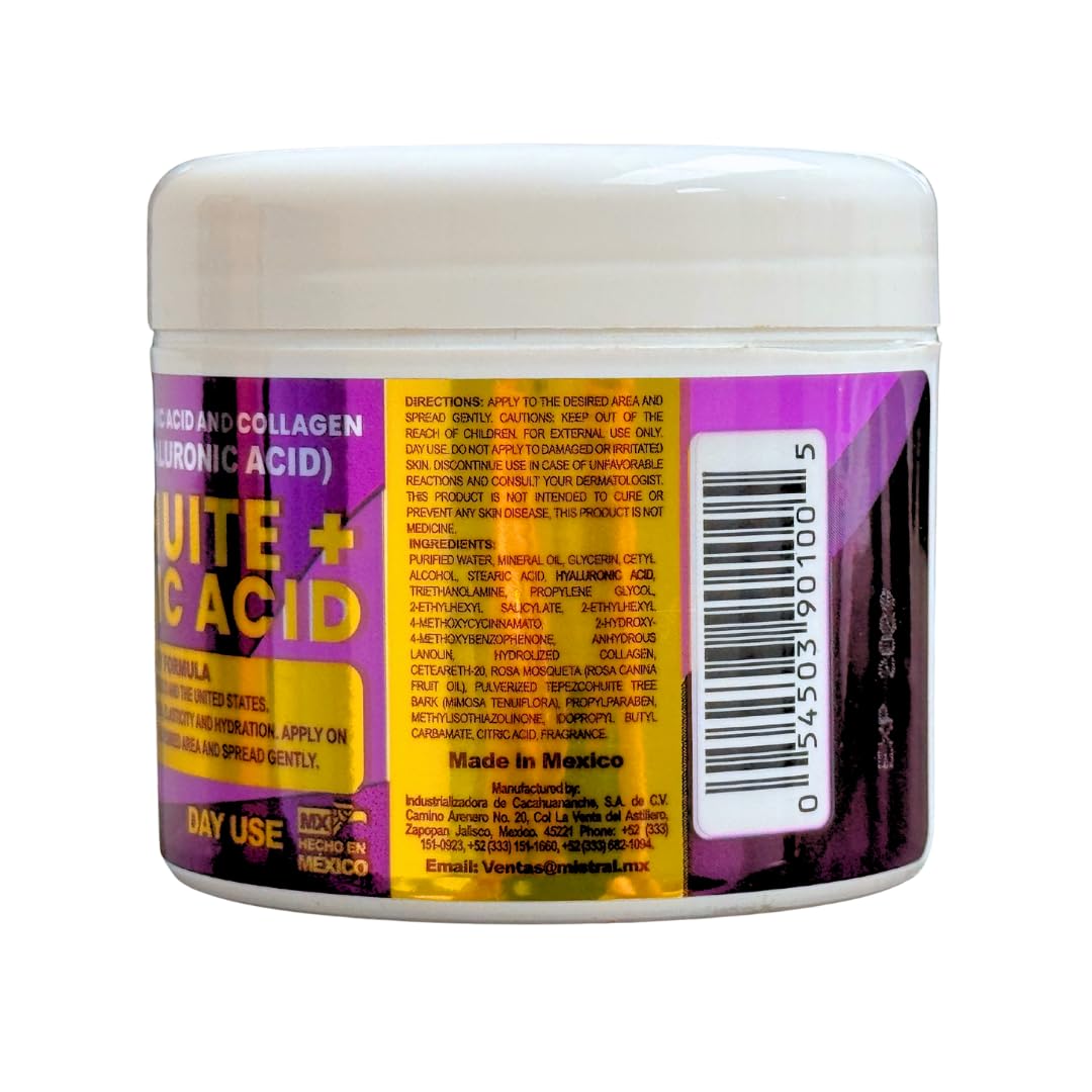 Tepezcohuite Day Cream texture close-up highlighting creamy hydration.
