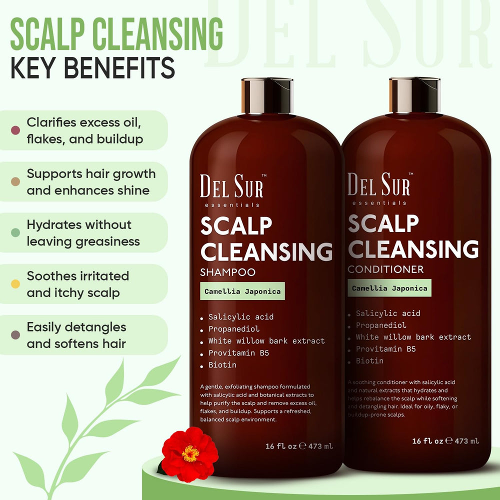 DEL SUR lightweight conditioner bottle demonstrates light hydration for smooth balanced hair