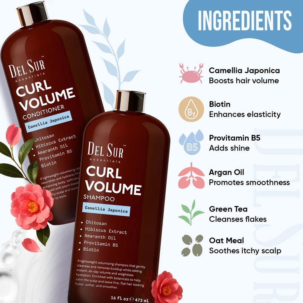DEL SUR Huile Camellia japonica hibiscus amarante, nourrissante pour les boucles