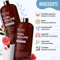 DEL SUR Huile Camellia japonica hibiscus amarante, nourrissante pour les boucles