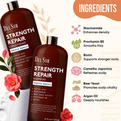 DEL SUR shampoo lather hand demonstrating daily cleansing formula
