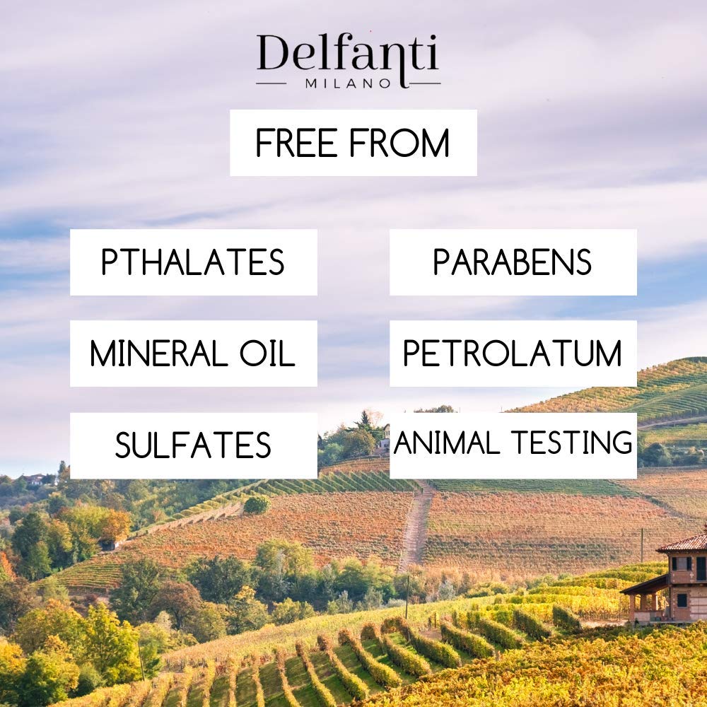 Delfanti-Milano Made in Italy label signals premium formulation.