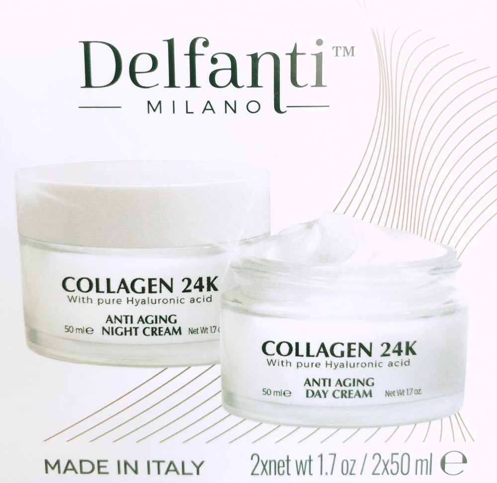 Delfanti Milano Night Cream jar closeup for overnight nourishment