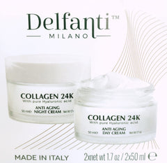 Delfanti Milano Night Cream jar closeup for overnight nourishment