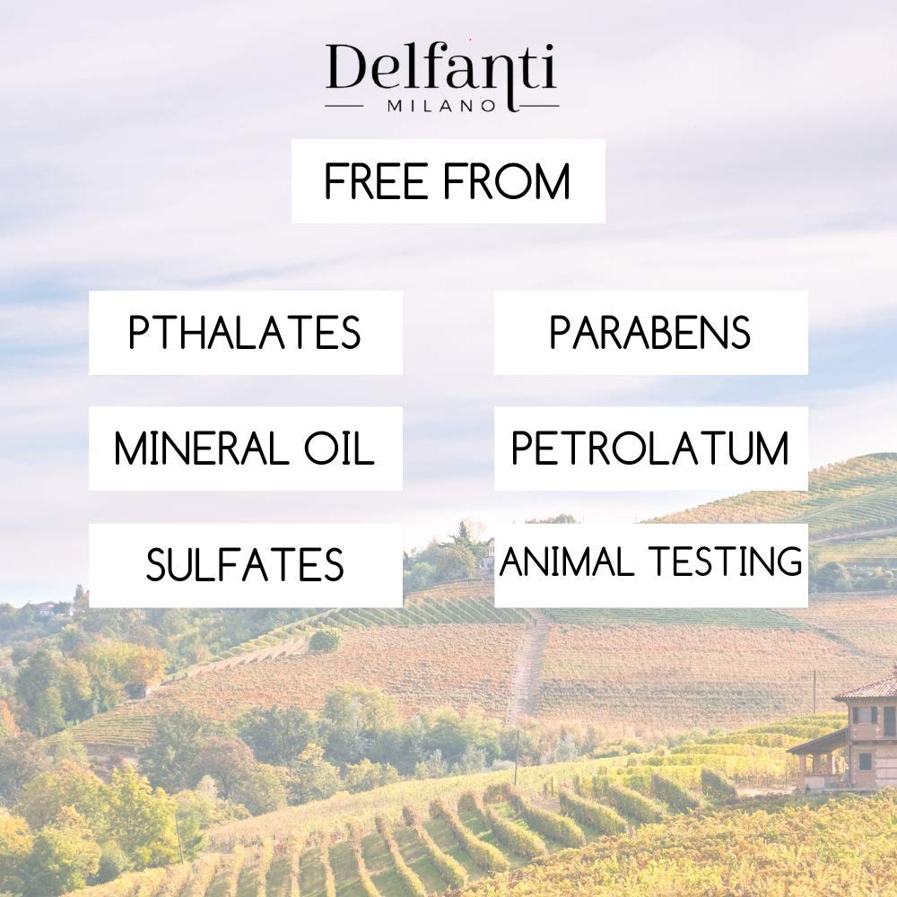 Delfanti-Milano name displayed on packaging and bottle.