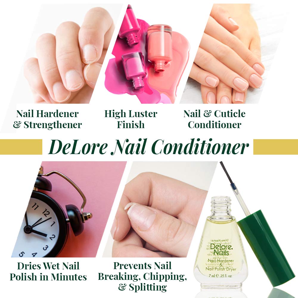 Delore Nails high-luster finish after application.