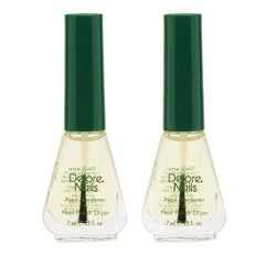 Delore Nails two-pack bottles for at-home nail care and polish setup.