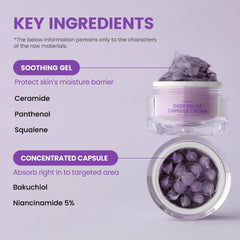 delphyr Deep Relief texture close-up showing light, non-greasy hydration