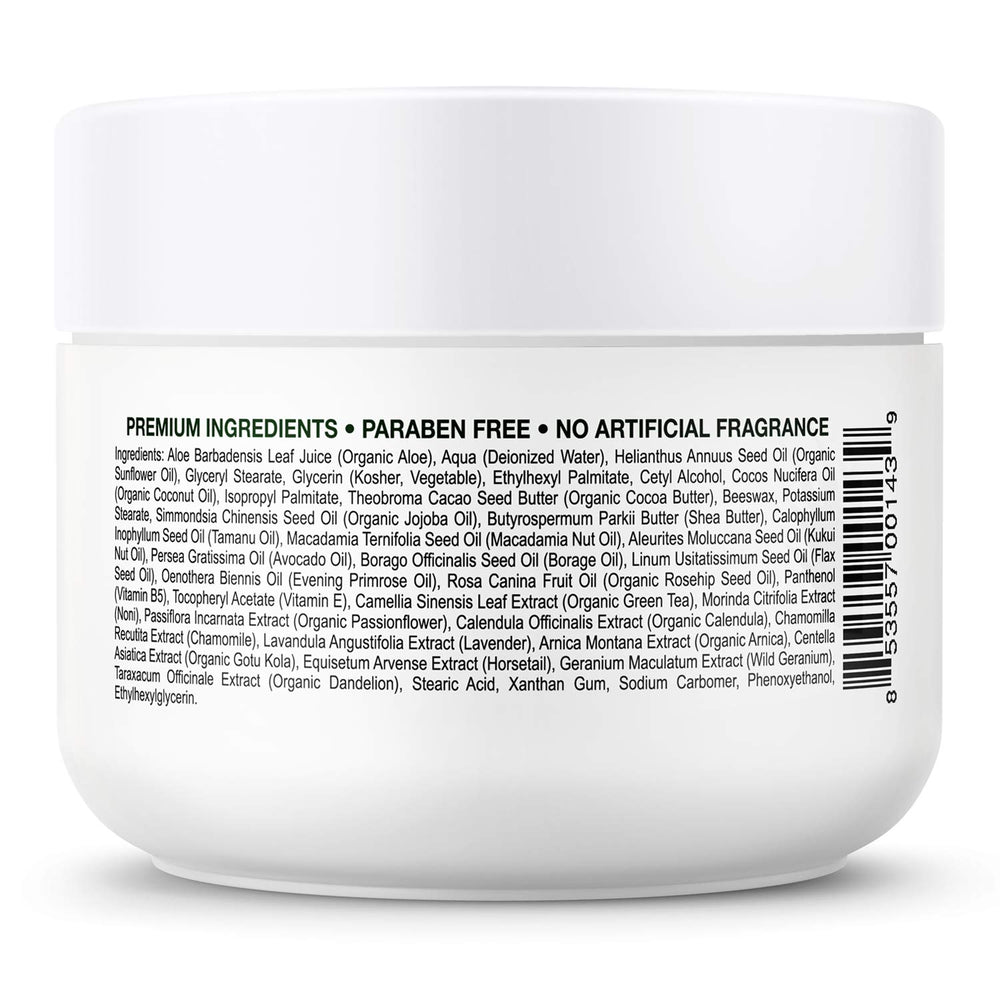 DELÚVIA Miracle Aloe Cream packaging highlighting organic aloe and vitamin E.