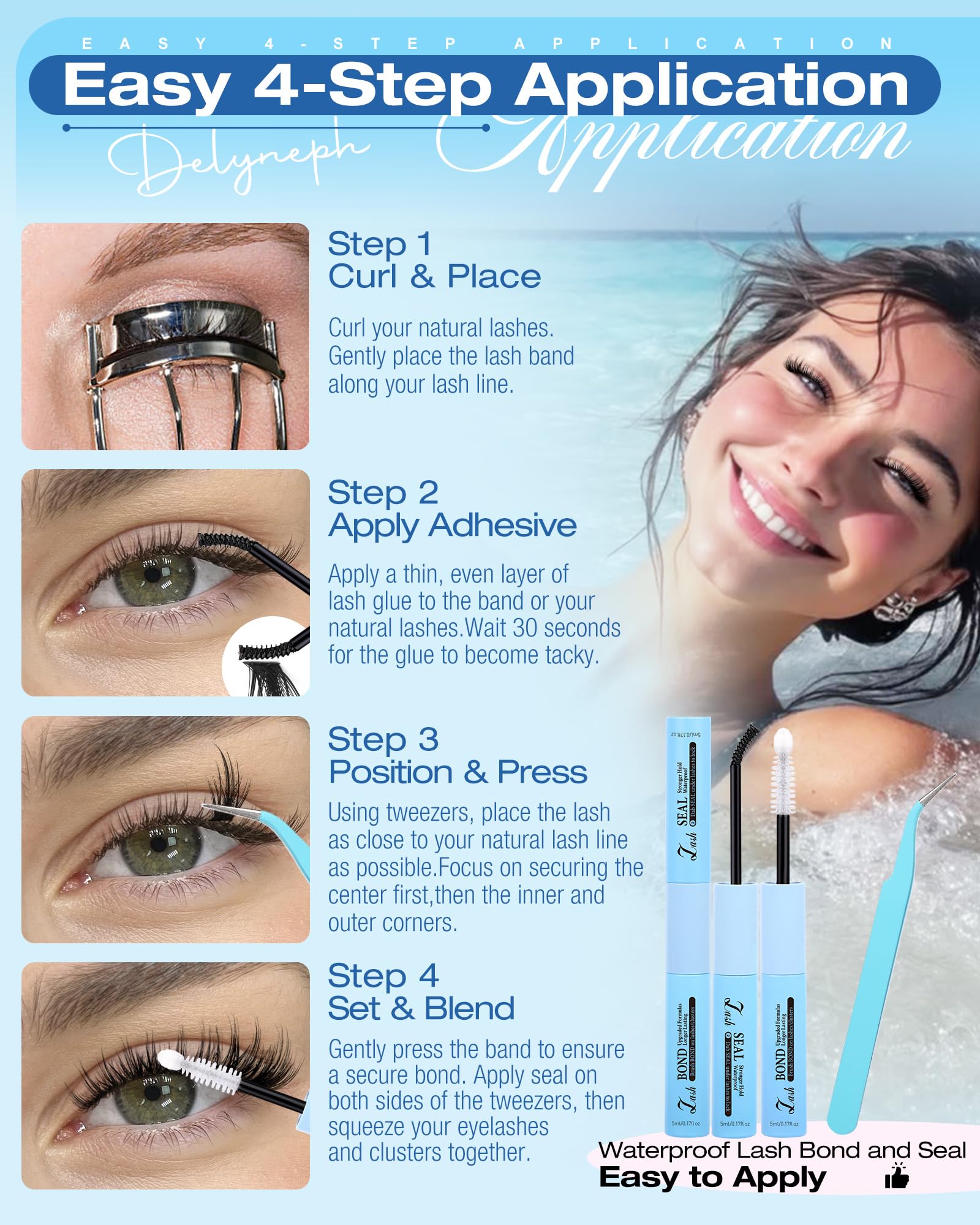 Delyneph easy application enables salon-quality looks in minutes.