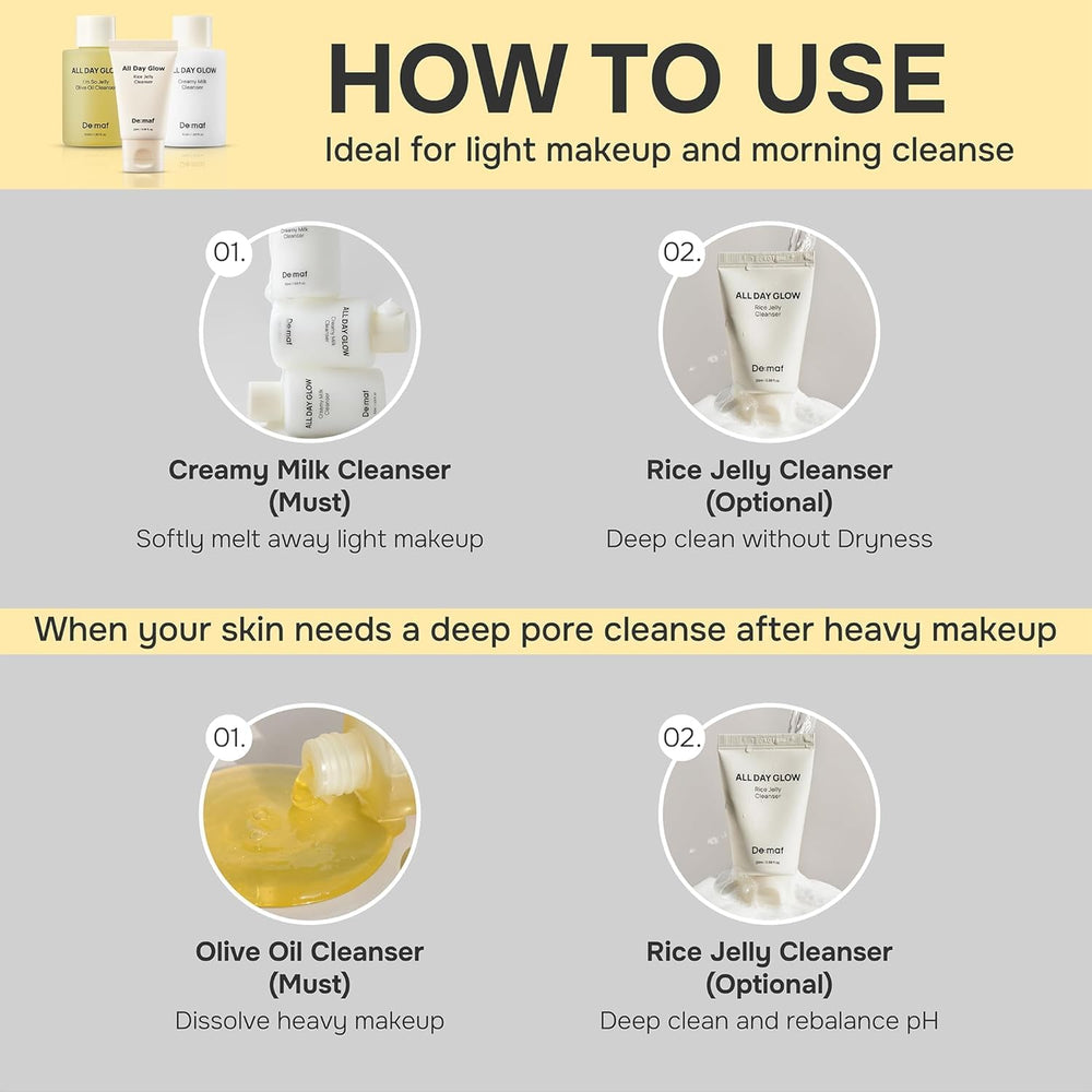 Travel-size cleansers ideal for on-the-go skincare.