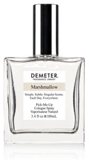 Demeter Marshmallow cologne spray, a unisex daily scent with a light, nostalgic marshmallow aroma.