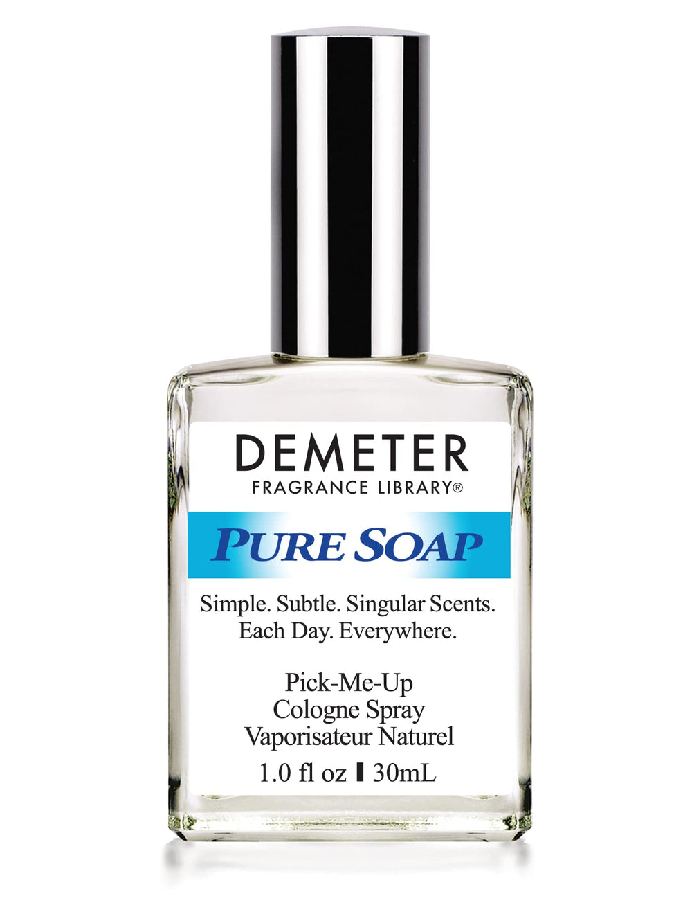 DEMETER Natural Perfume Spray bottle highlighted as a travel-size fragrance.