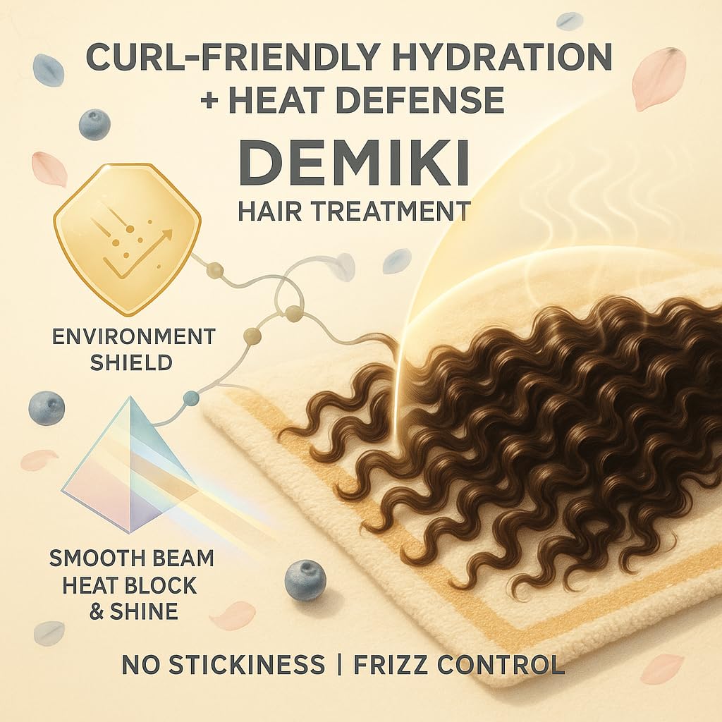 DEMIKI Hair Oil with moringa nourishment for stronger feel.