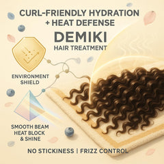 DEMIKI Hair Oil with moringa nourishment for stronger feel.