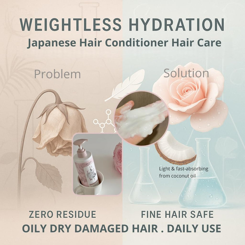 DEMIKI Japanese Conditioner bottle-cap close-up for daily frizz control