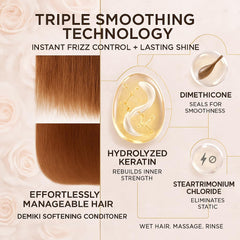 DEMIKI Japanese Conditioner color-treated hair gloss with antioxidant protection