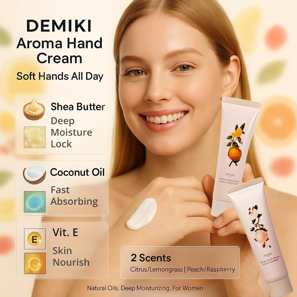 DEMIKI travel-size hand cream tube ideal for purses