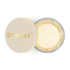 Demure Mineral Concealer swatch on skin showing yellow-toned under-eye brightness