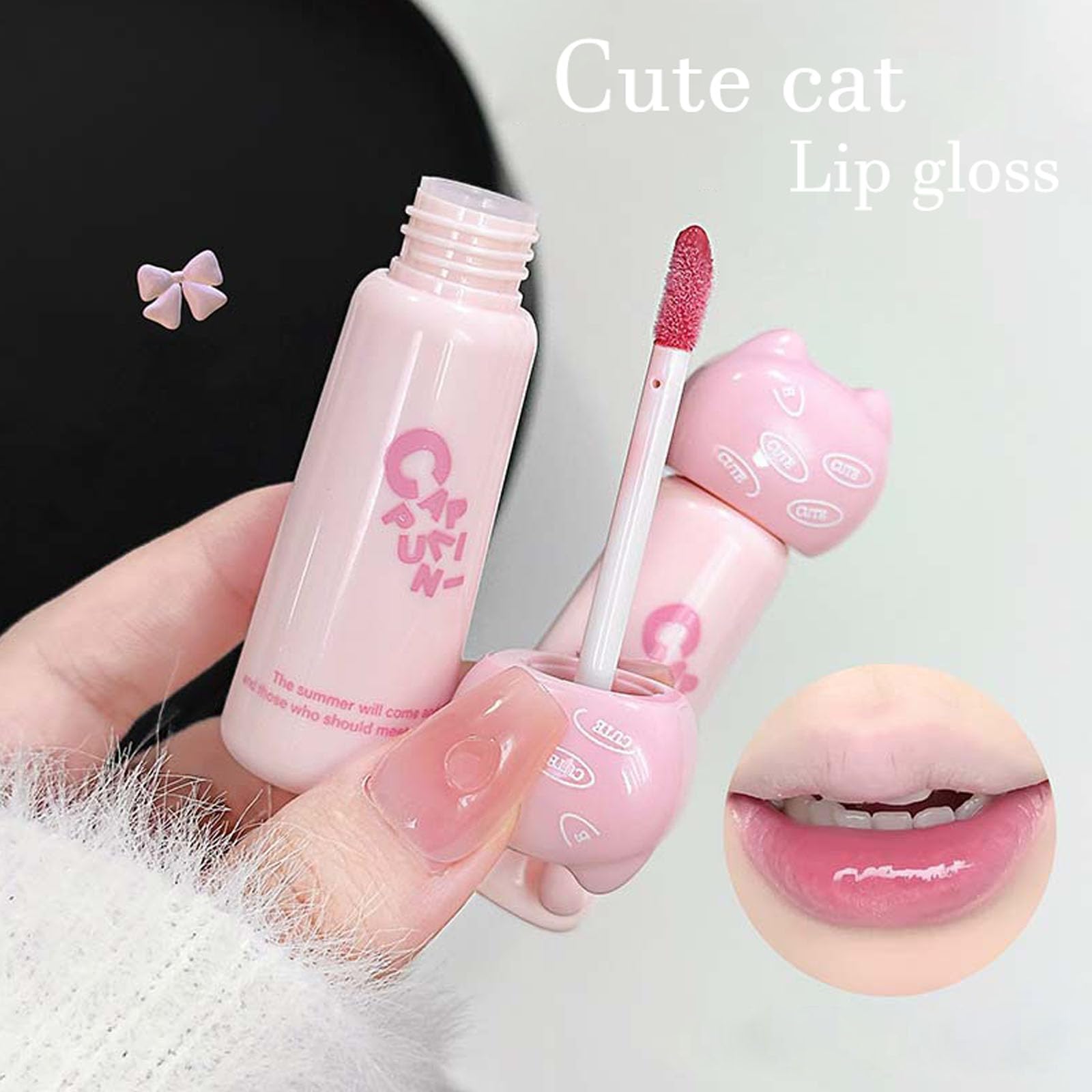 DENESTUP glossy layer-over lip gloss can enhance other lip products.
