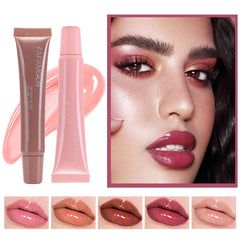 DENESTUP Lip Jam nude color swatches on skin show versatile shades